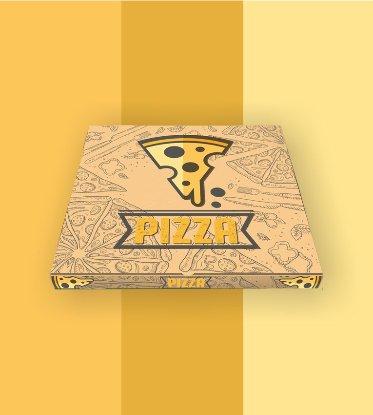 E-Flute Pizza Window Boxes